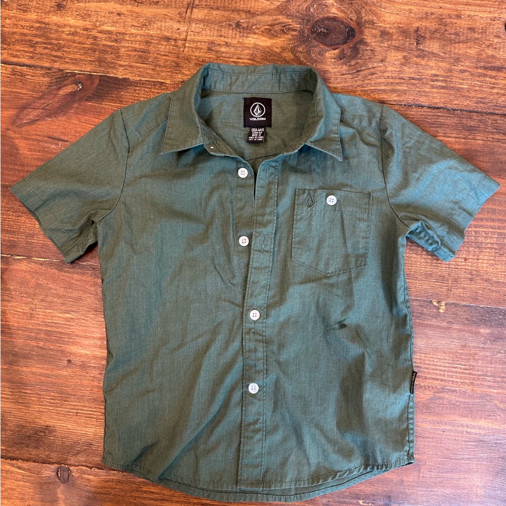 Volcom Kids Green Shirt Tag